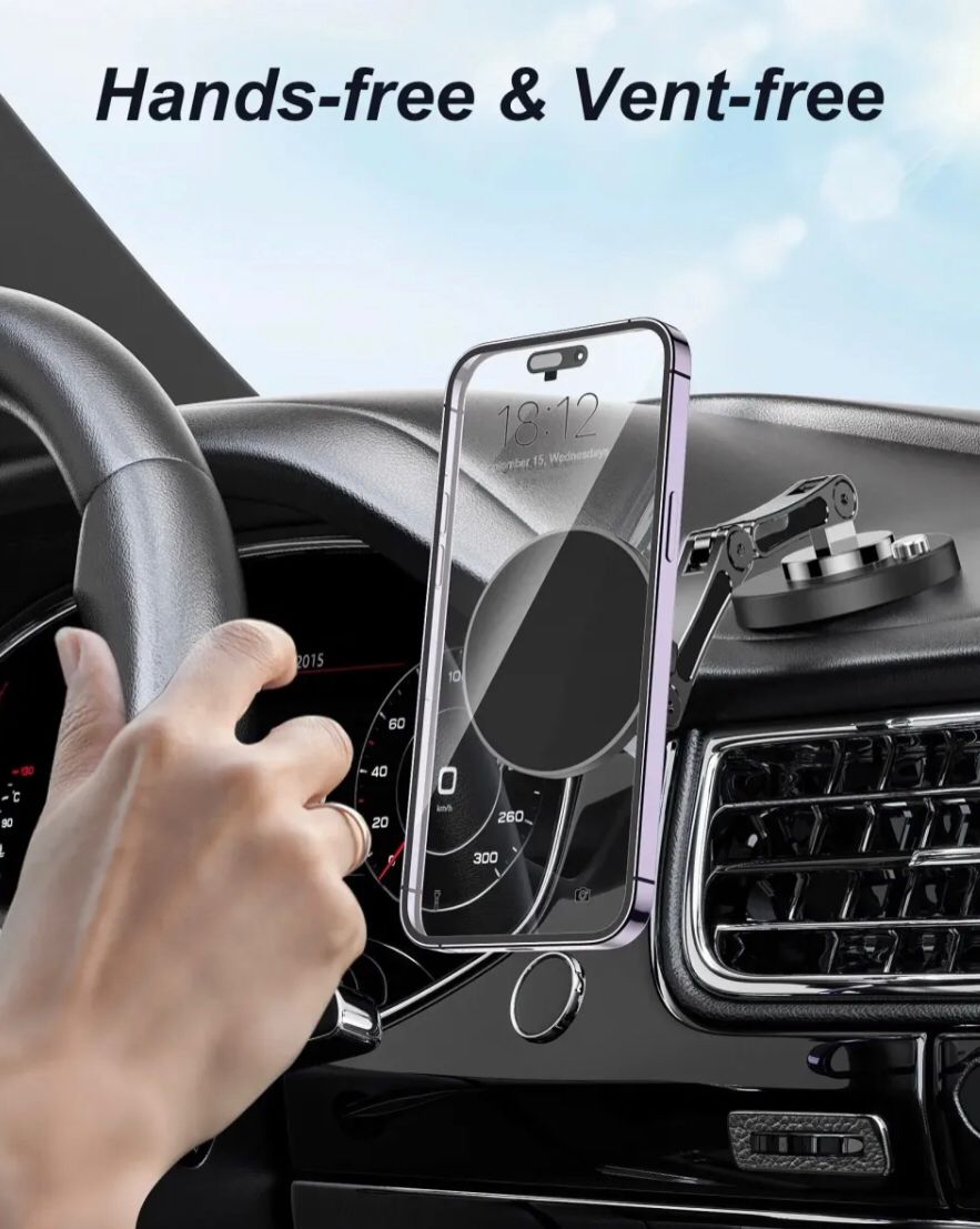 Compact Alloy Magnetic Phone Holder