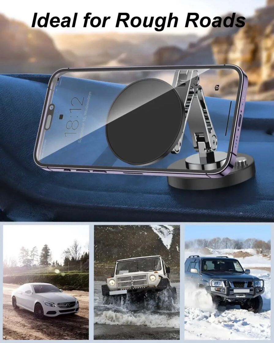 Compact Alloy Magnetic Phone Holder