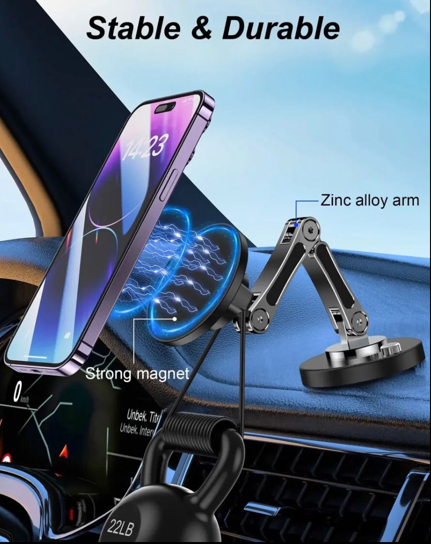 Compact Alloy Magnetic Phone Holder